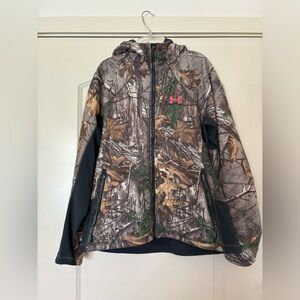 Women’s Under Armour Realtree Camo Jacket with Pink Logo